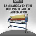 LAMINADORA EN FRIO CON PORTA ROLLO AUTOMATICO
